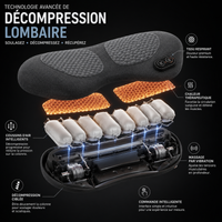 DorsaCalm® | Masseur Lombaire Chauffant 3-en-1
